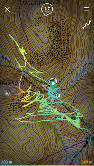 Offline terrain maps